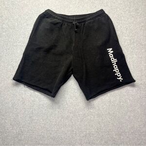 Madhappy Black Logo‎ Cutoff Shorts Frayed Hem size S